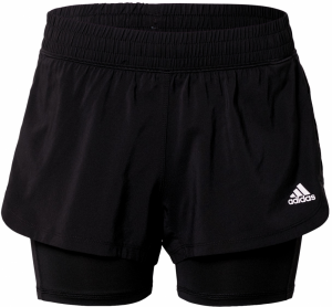 ADIDAS SPORTSWEAR Športové nohavice 'Pacer 3-Stripes Two-In-One'  čierna / biela