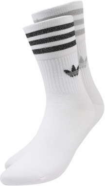 ADIDAS ORIGINALS Ponožky 'Glitter Crew'  čierna / biela