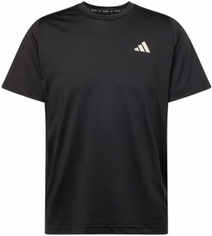 ADIDAS PERFORMANCE Funkčné tričko 'Sports Club Graphic'  béžová / čierna