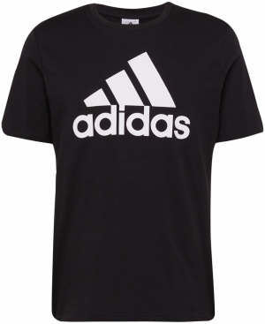 ADIDAS SPORTSWEAR Funkčné tričko 'Essentials Big Logo'  čierna / biela