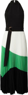 Karen Millen Šaty  zelená / čierna / biela