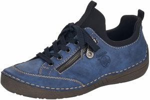 Rieker Slip-on obuv  tmavomodrá / čierna