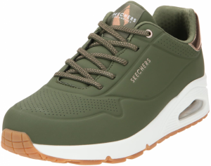 SKECHERS Nízke tenisky 'Uno'  bronzová / kaki