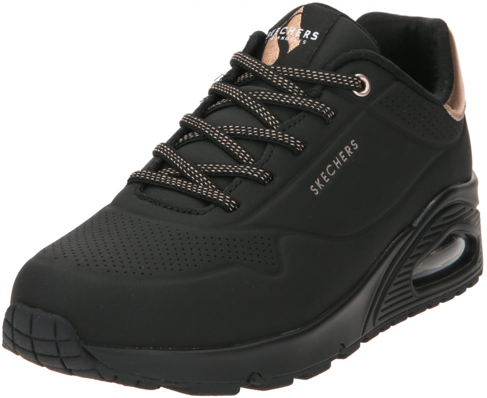 SKECHERS Nízke tenisky 'Uno'  zlatá / čierna