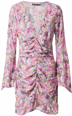 Nasty Gal Šaty  piesková / svetlomodrá / ružová / svetloružová