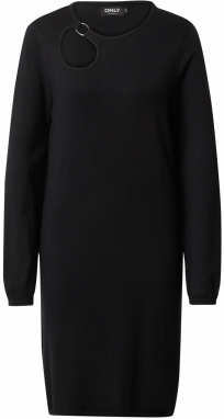 ONLY Pletené šaty 'LILIAN'  čierna