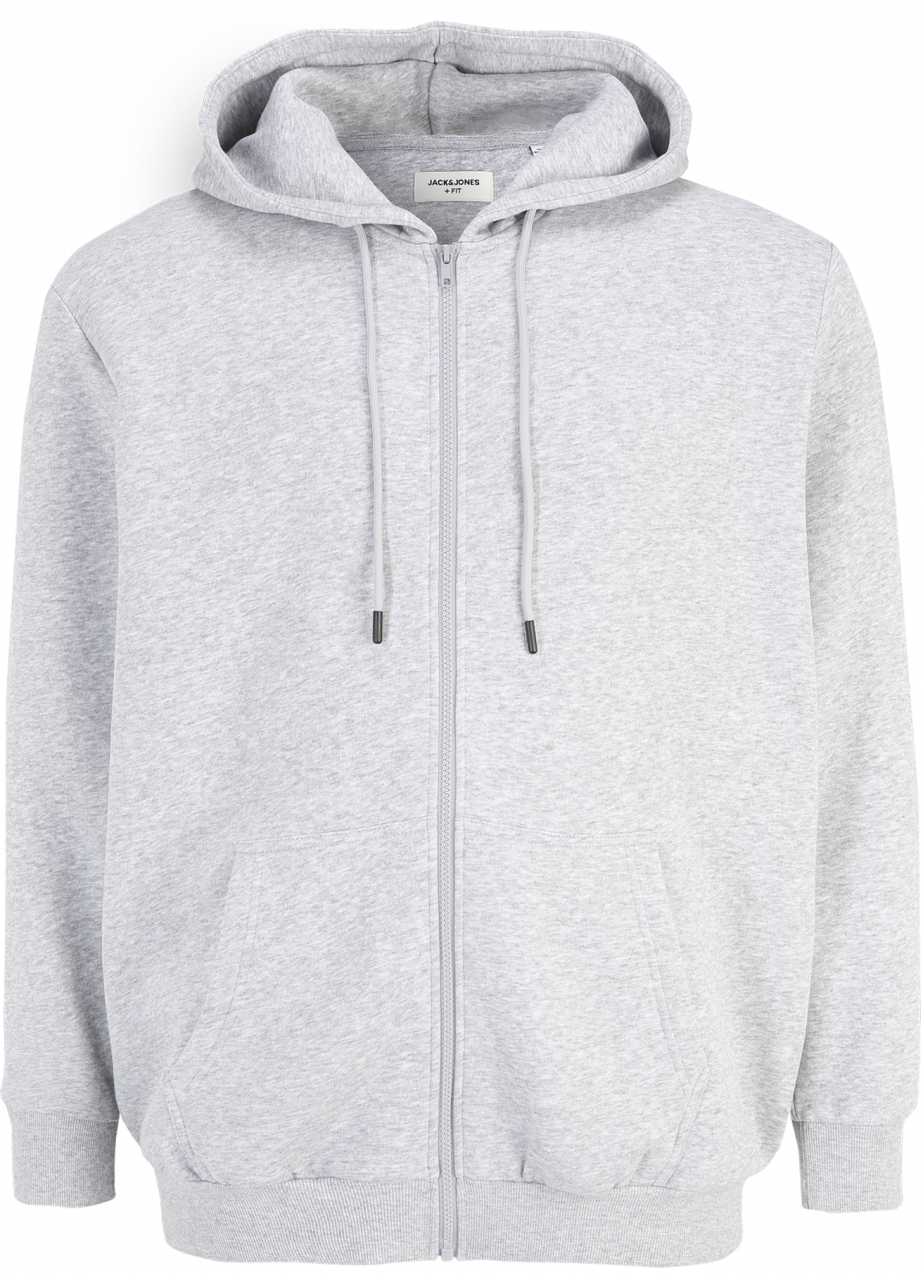 Jack & Jones Plus Tepláková bunda 'Bradley'  svetlosivá