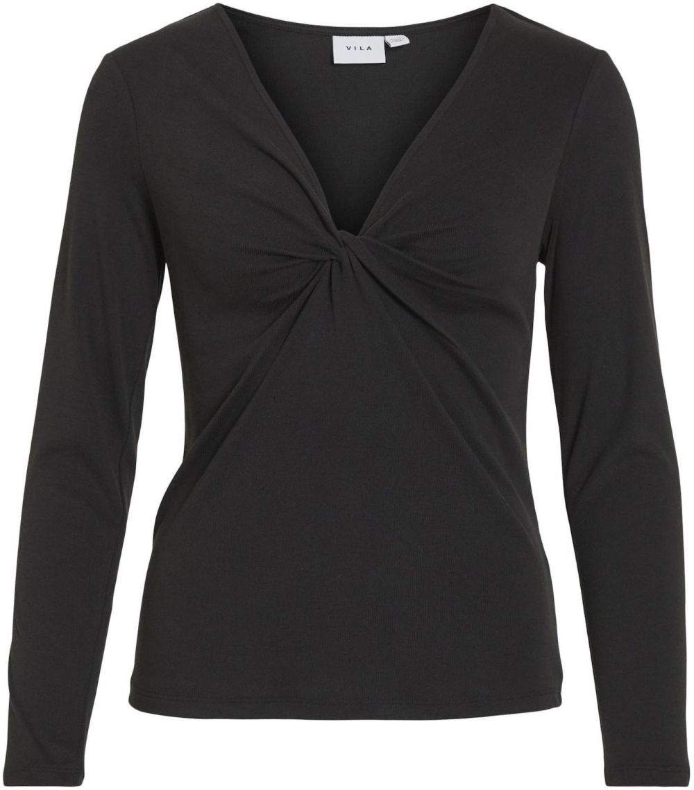 VILA Tričko  čierna
