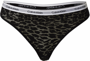 Calvin Klein Underwear Tangá  čierna / biela