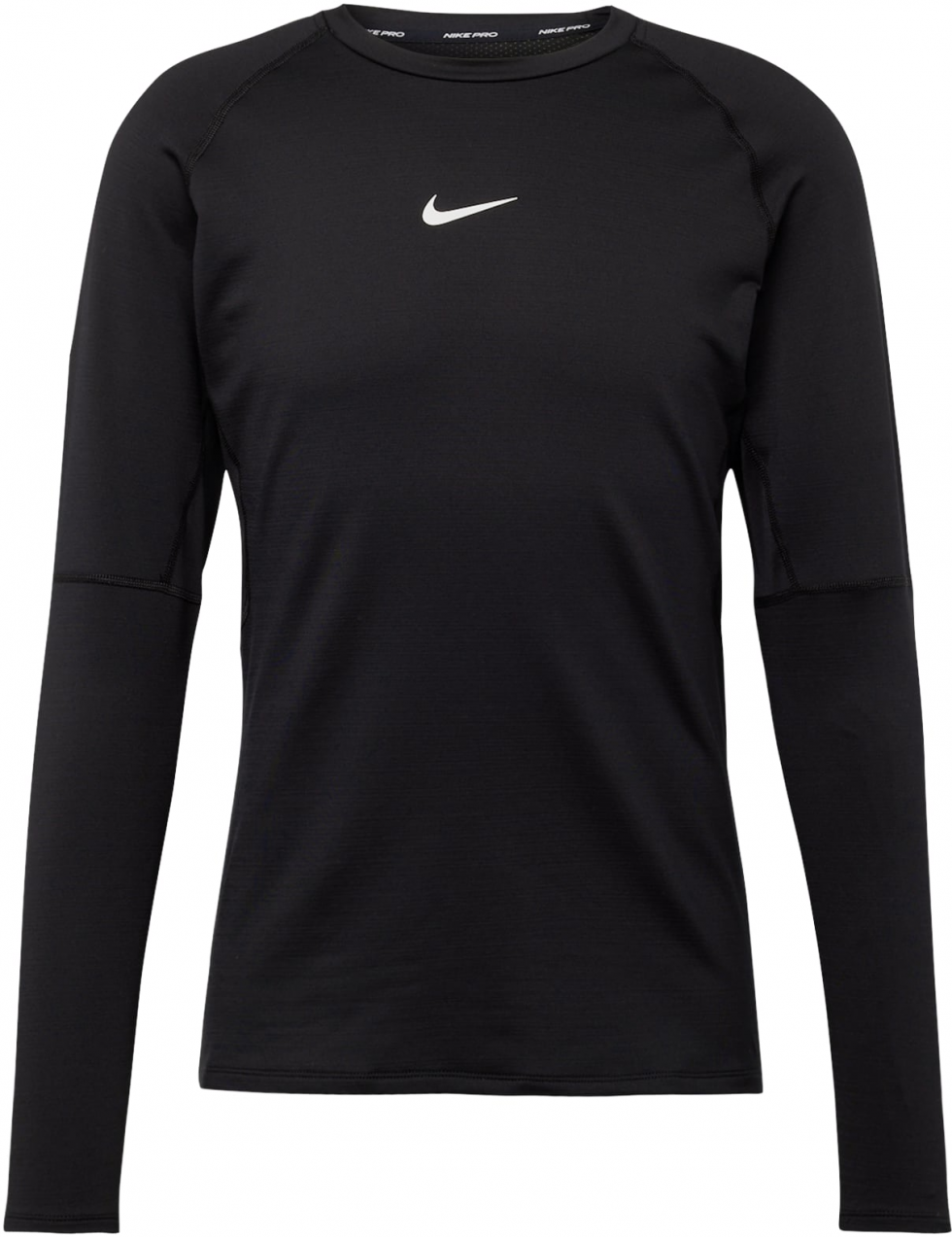NIKE Funkčné tričko  čierna / biela