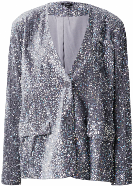 Nasty Gal Blejzer 'Premium'  strieborná