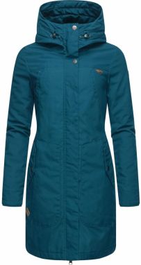 Ragwear Zimný kabát 'Jannisa'  hnedá / tmavozelená / čierna / biela