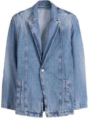 Bershka Blejzer  modrá denim