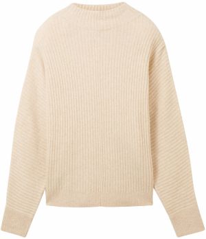 TOM TAILOR DENIM Sveter  piesková
