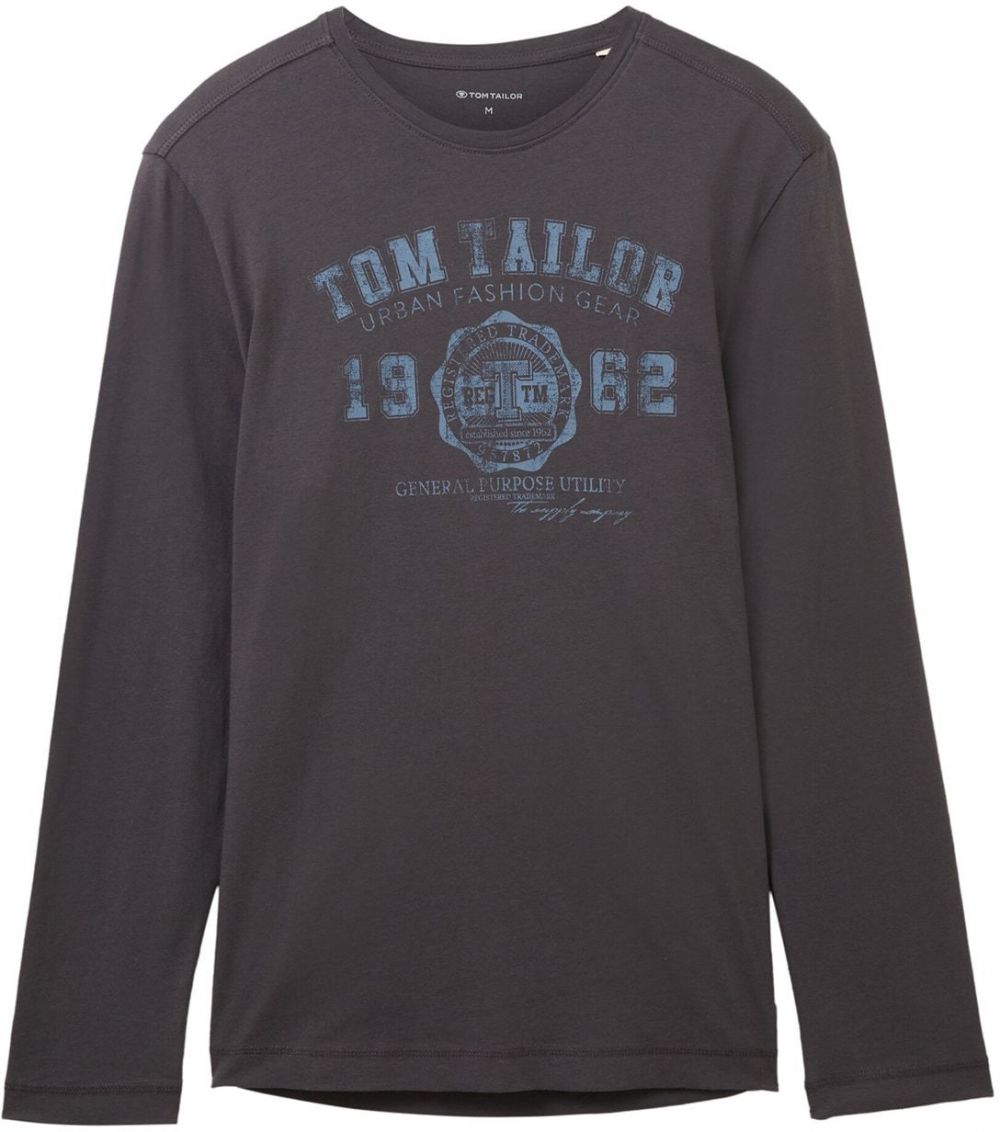 TOM TAILOR Tričko  modrá / grafitová