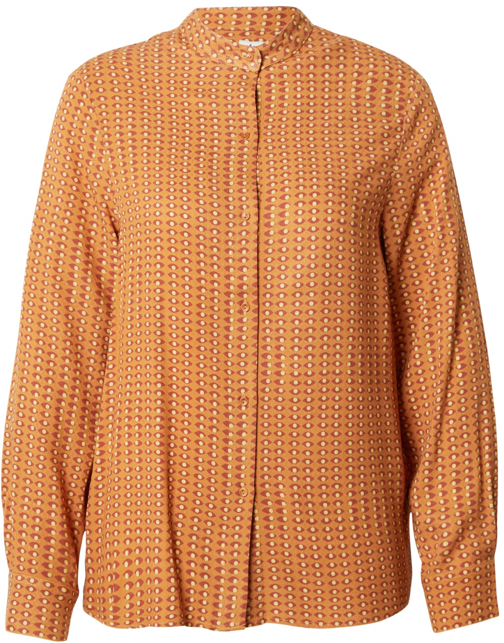 Brava Fabrics Blúzka  nebielená / oranžová / hrdzavo červená