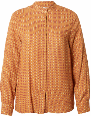 Brava Fabrics Blúzka  nebielená / oranžová / hrdzavo červená