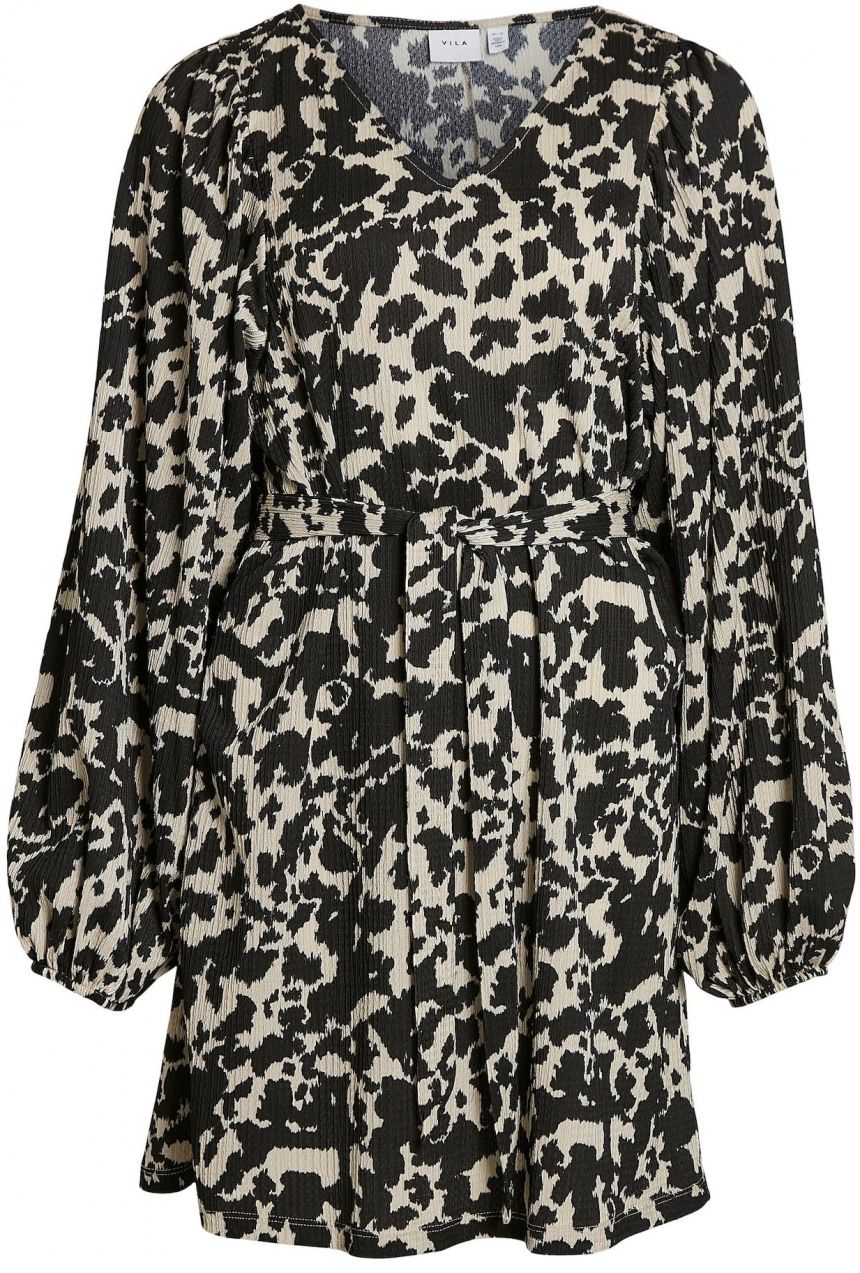 VILA Šaty 'BRETTA'  béžová / čierna