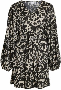 VILA Šaty 'BRETTA'  béžová / čierna