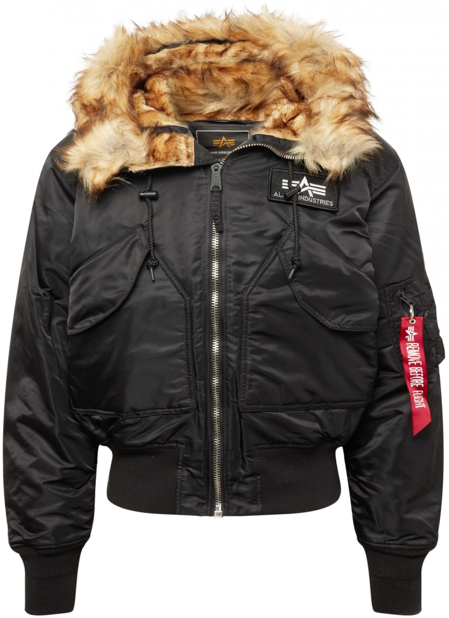 ALPHA INDUSTRIES Zimná bunda '45P'  svetlohnedá / červená / čierna / biela