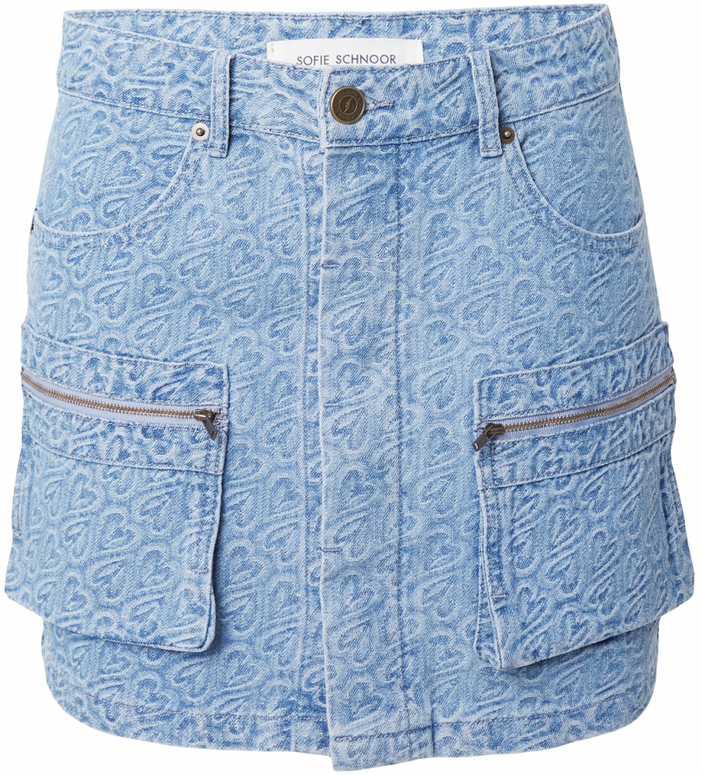 Sofie Schnoor Sukňa  modrá denim / svetlomodrá