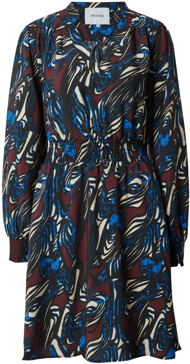 minus Šaty 'Mabel'  modrá / hnedá / čierna / biela