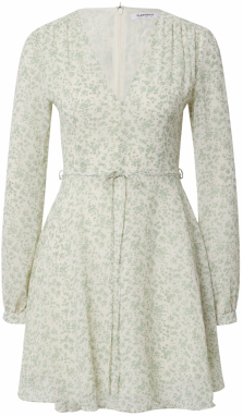 GLAMOROUS Šaty  krémová / kaki / pastelovo zelená