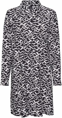 VERO MODA Košeľové šaty 'Sissi'  čierna / biela
