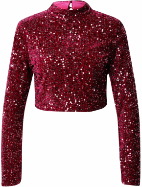 GLAMOROUS Tričko  burgundská