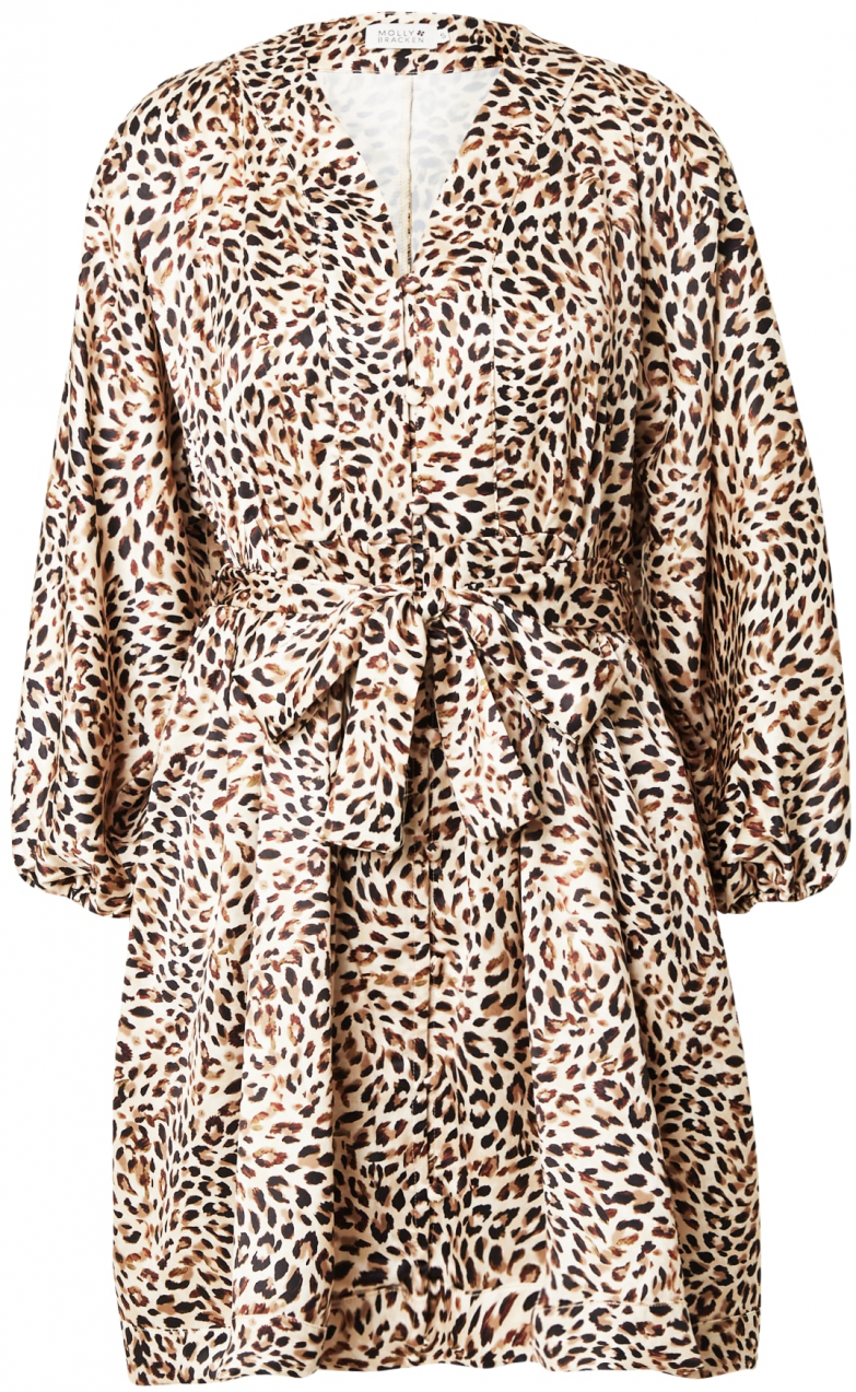 Molly BRACKEN Šaty  krémová / brokátová / kaki / čierna