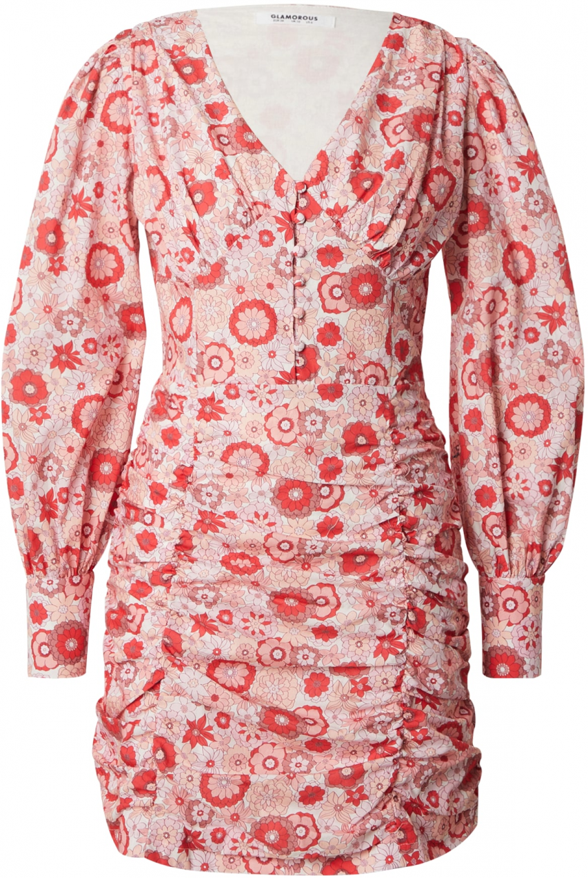 GLAMOROUS Šaty  béžová / ružová / melónová