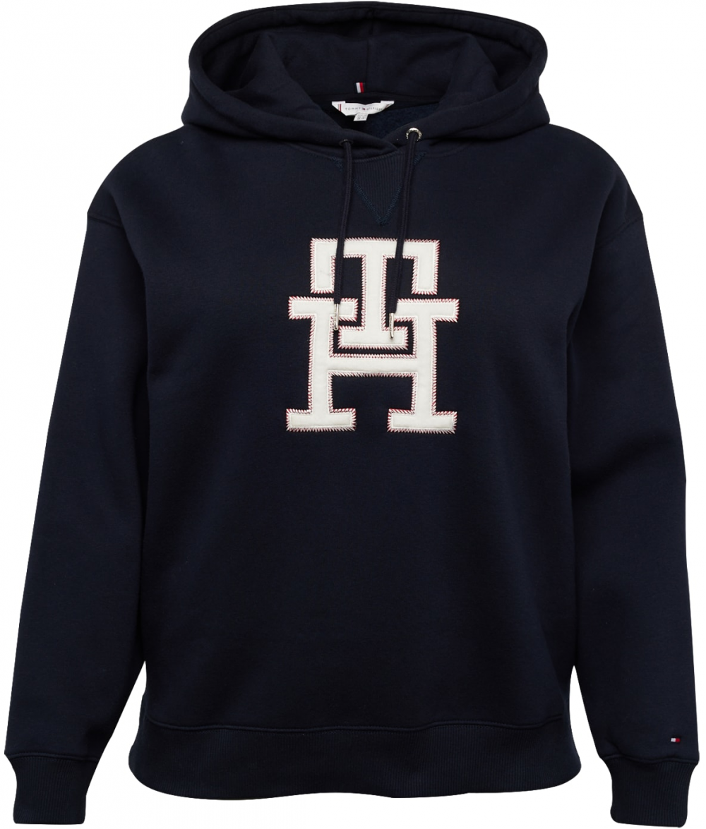 Tommy Hilfiger Curve Mikina  námornícka modrá / červená / biela