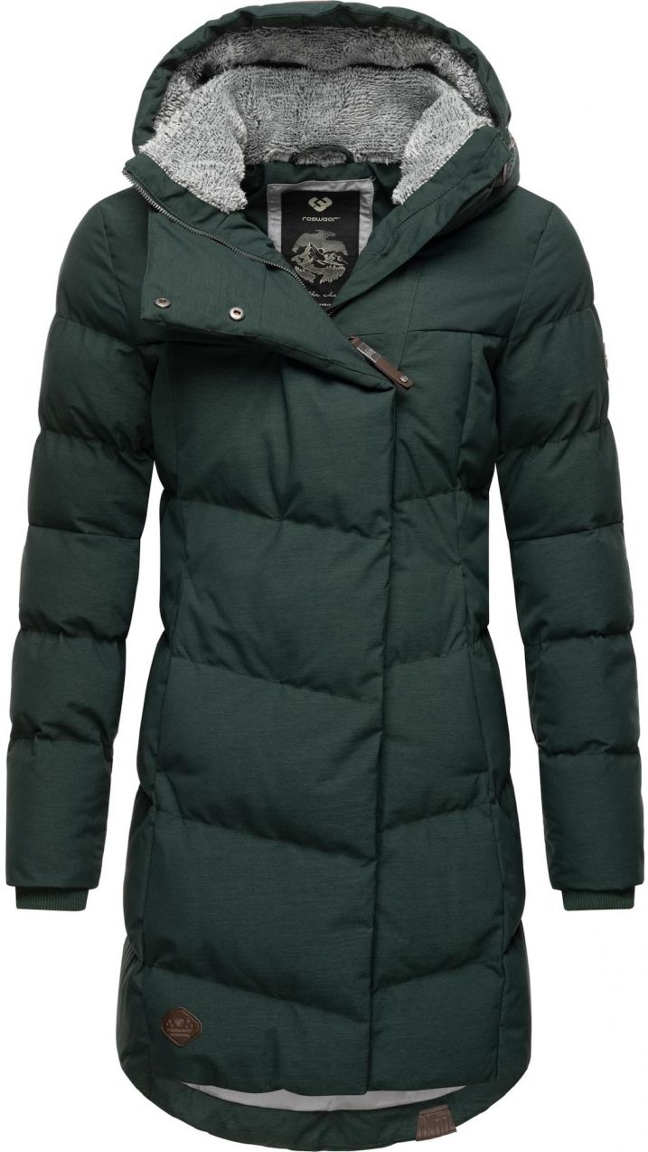 Ragwear Zimný kabát 'Pavla'  tmavozelená