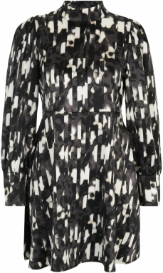 Vero Moda Petite Šaty 'MERLE'  tmavosivá / čierna / biela