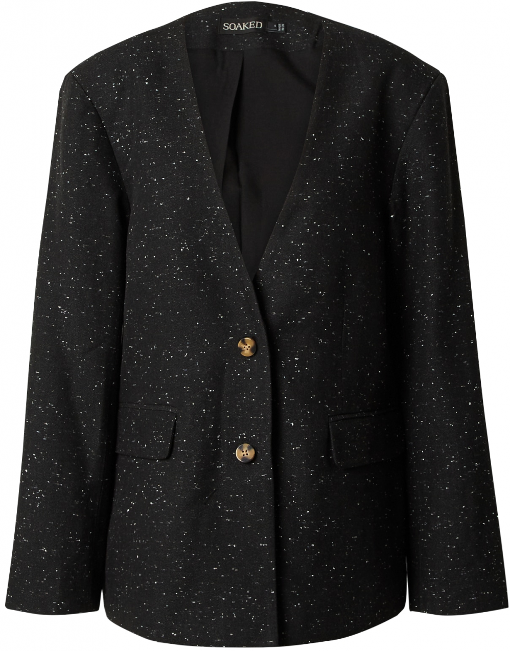 SOAKED IN LUXURY Blejzer 'Sus'  čierna / strieborná