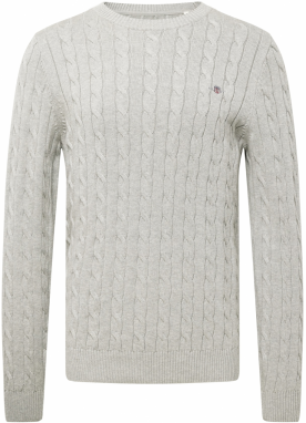 GANT Sveter  sivá melírovaná