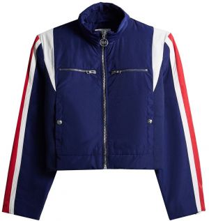 Bershka Prechodná bunda  námornícka modrá / červená / biela