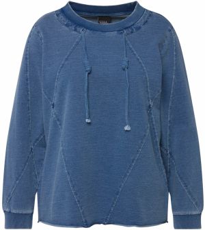 Ulla Popken Mikina  modrá denim