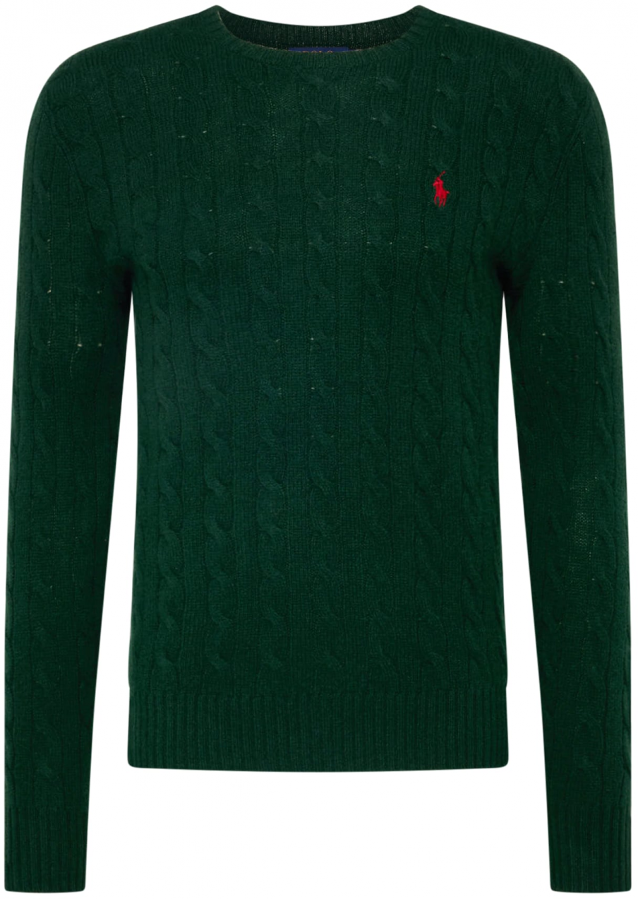 Polo Ralph Lauren Sveter  tmavozelená / červená