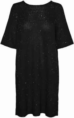 VERO MODA Pletené šaty 'Leilani'  čierna