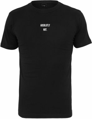 Mister Tee Tričko 'Absolutely Not'  čierna / biela