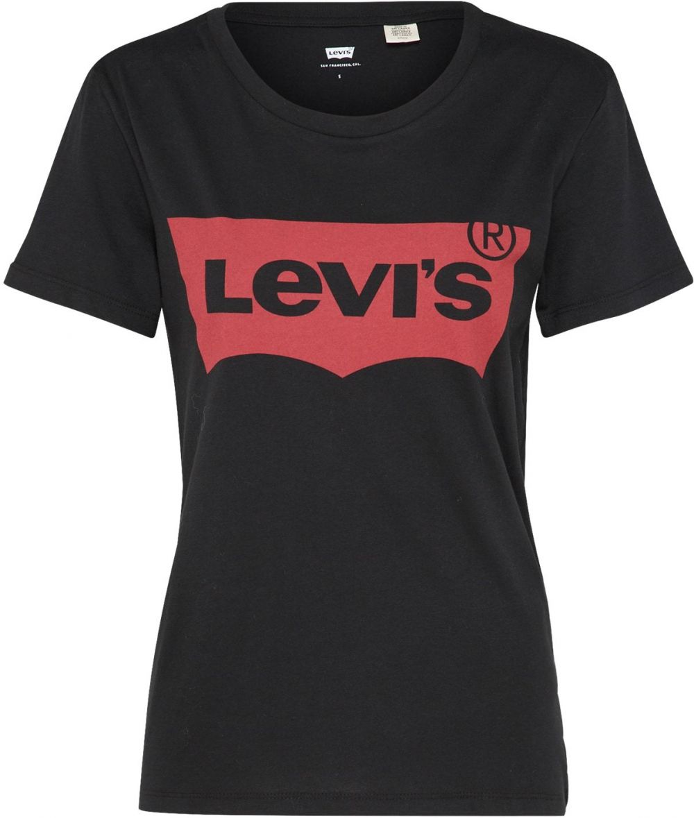 LEVI'S ® Tričko 'The Perfect Tee'  červená / čierna