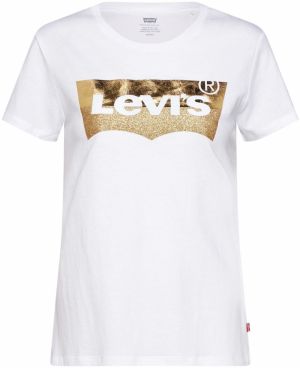 LEVI'S ® Tričko 'The Perfect Tee'  zlatá / biela