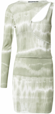 Nasty Gal Šaty  kaki / biela