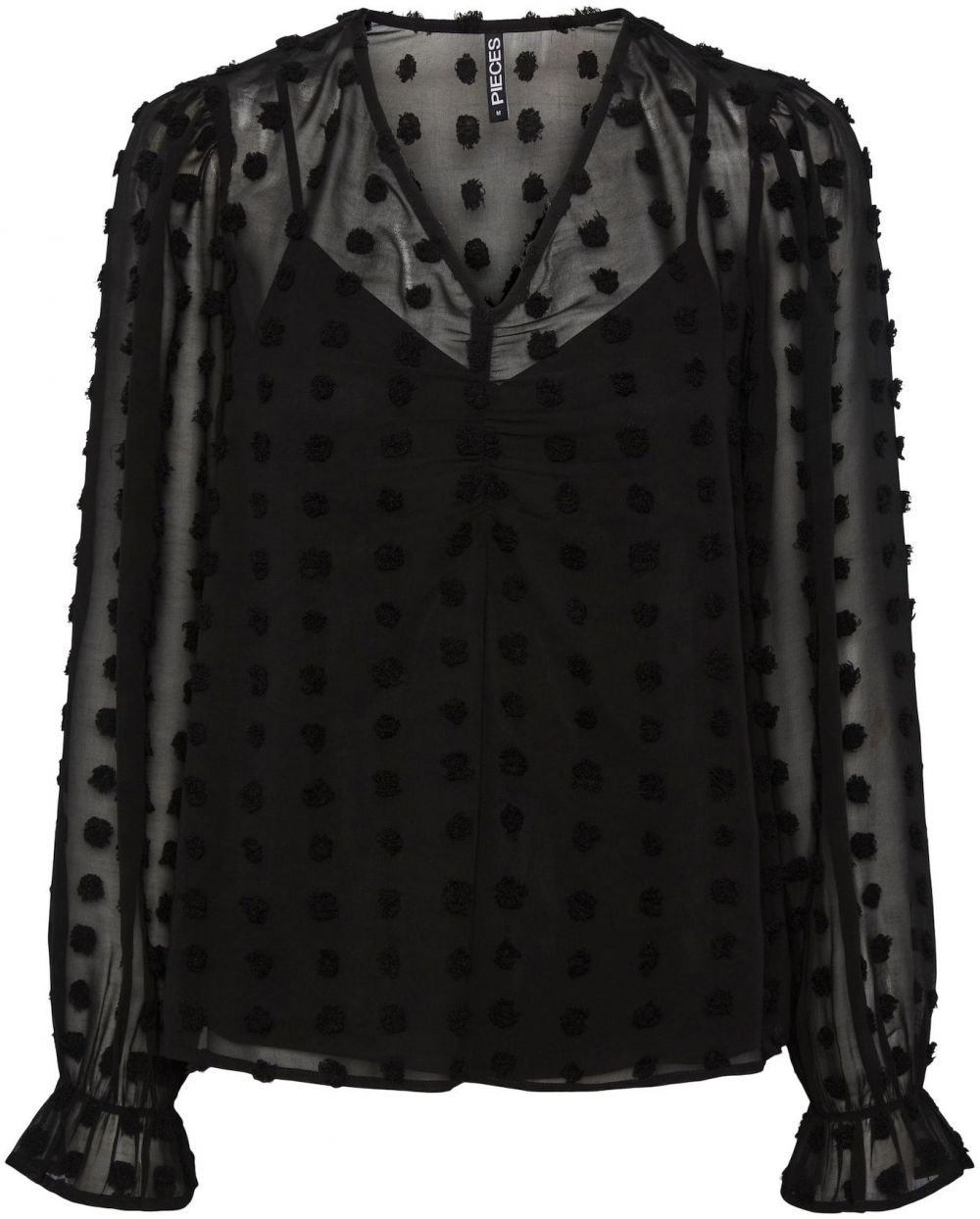 PIECES Blúzka 'Symma'  čierna