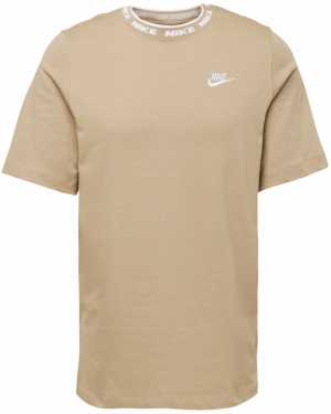 Nike Sportswear Tričko  béžová / biela