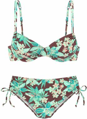 s.Oliver Bikiny 'Shina'  hnedá / zelená / ružová / biela