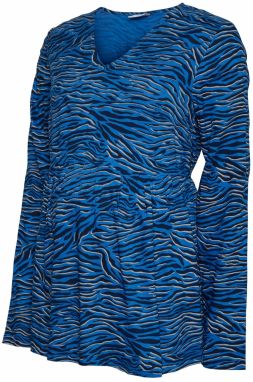 MAMALICIOUS Tričko 'Costa'  námornícka modrá / kráľovská modrá / sivobéžová