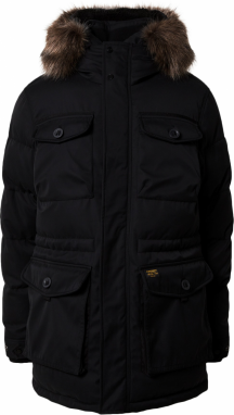 Superdry Zimná parka 'Chinook'  svetlohnedá / čierna