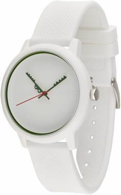 LACOSTE Analógové hodinky  zelená / biela